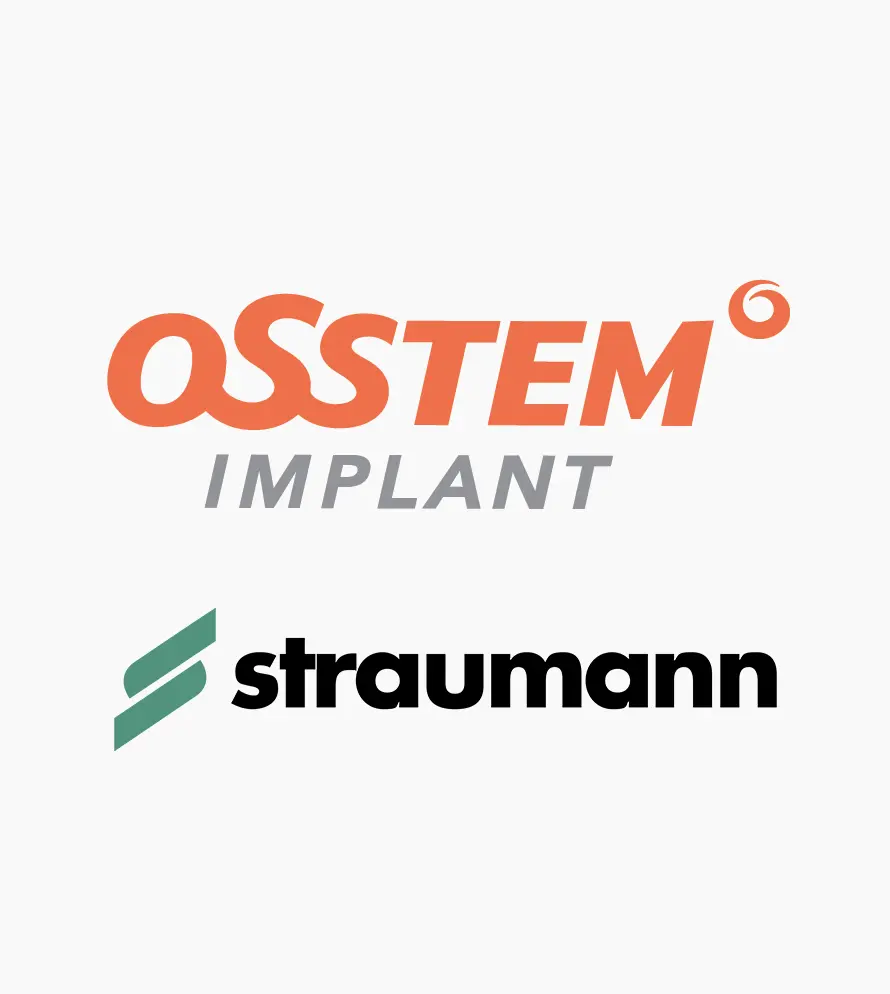 信頼性の高いメーカーの
					インプラントを使用